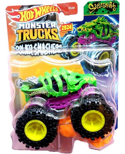 Бъги Hot Wheels Monster Trucks - Skelesaurus - 1